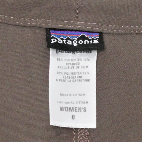 Patagonia Women's Light Brown Drawstring Capri Pants Size 8 - Picture 10 of 10